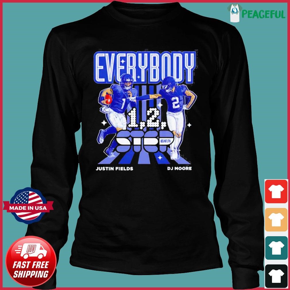 Best D.J. Moore And Justin Fields Everybody Chicago Bears 1 2 Step shirt,  hoodie, sweater, long sleeve and tank top