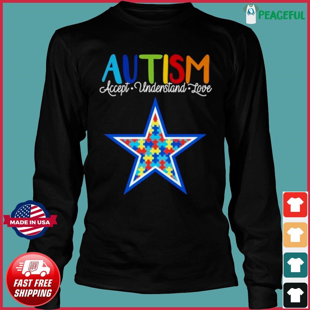 Official dallas Cowboys Hand Autism 2023 NFL shirt, hoodie