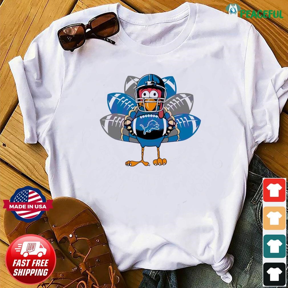 Detroit Lions Turkey Thanksgiving Day Shirt - High-Quality Printed Brand