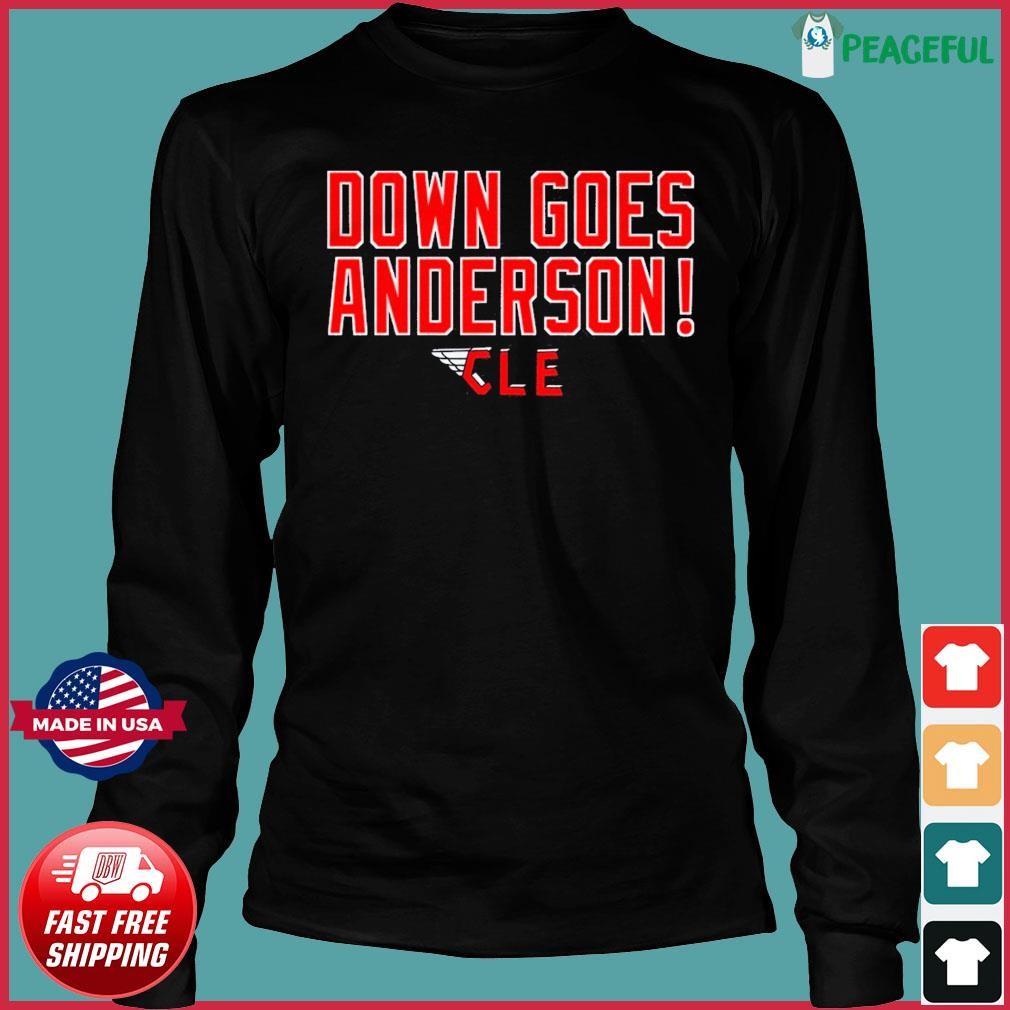 Cleveland Guardians José Ramírez Down Goes Anderson Tank shirt, hoodie,  sweater, long sleeve and tank top