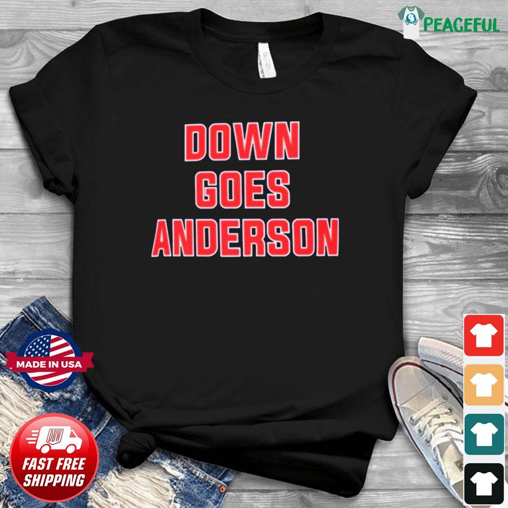 Down Goes Anderson Shirt Jose Ramirez Vs Tim Anderson Shirt Funny
