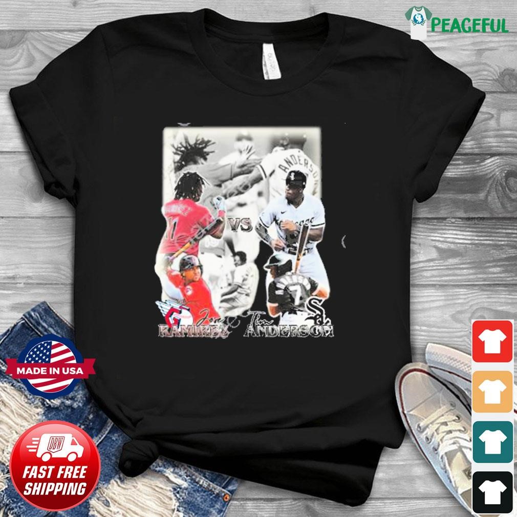 Down Goes Anderson Shirt Jose Ramirez Vs Tim Anderson Shirt Funny