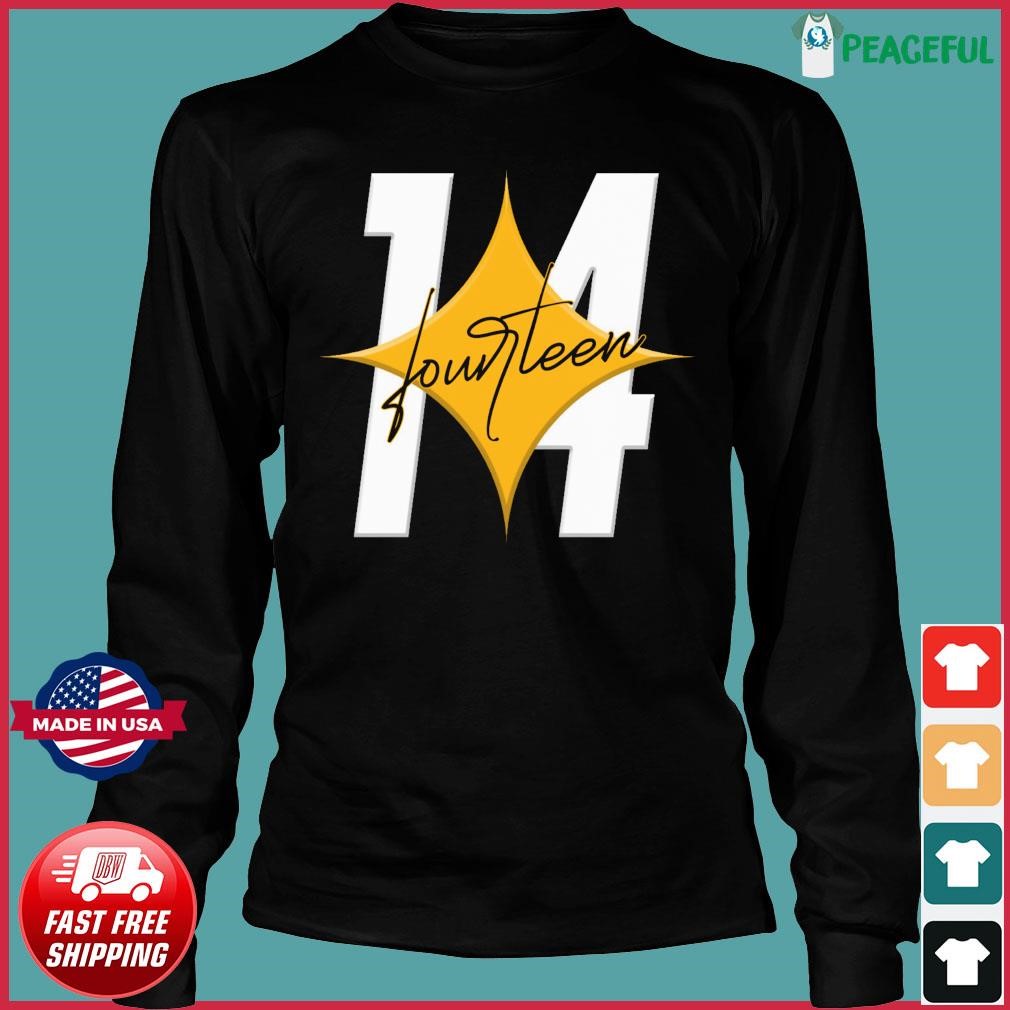 Fourteen 14 Pittsburgh Steelers shirt, hoodie, sweater, long sleeve and  tank top