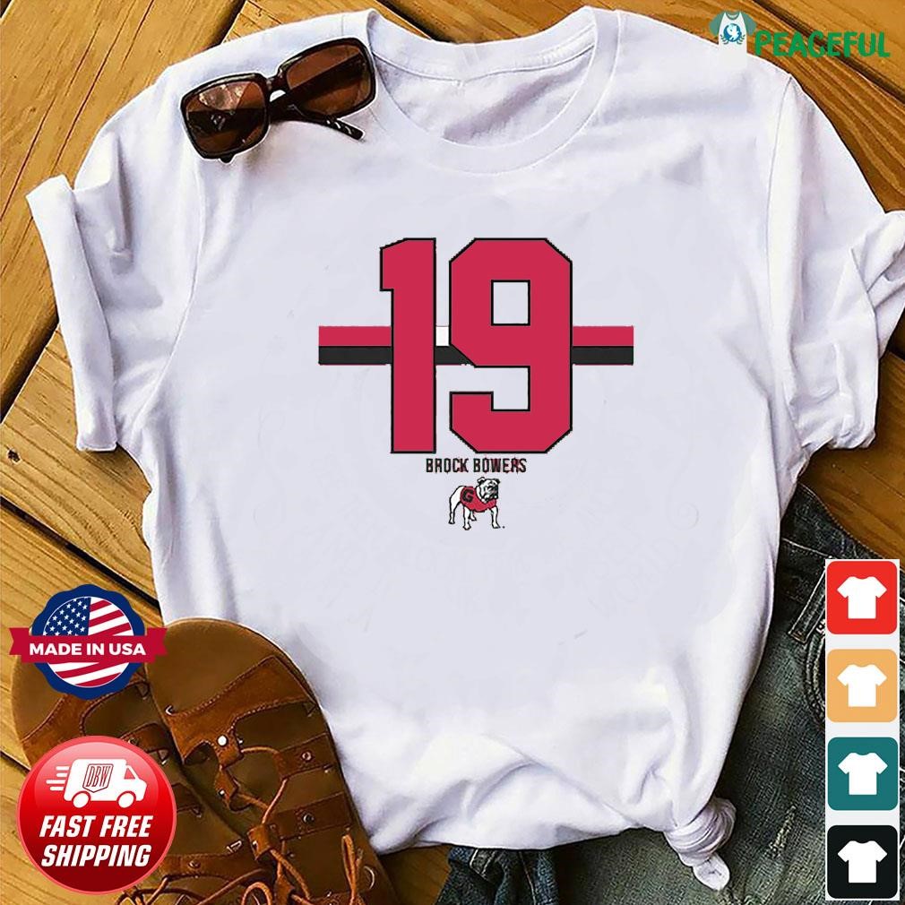 Georgia Football Brock Bowers 19 T Shirt, hoodie, sweater and long sleeve