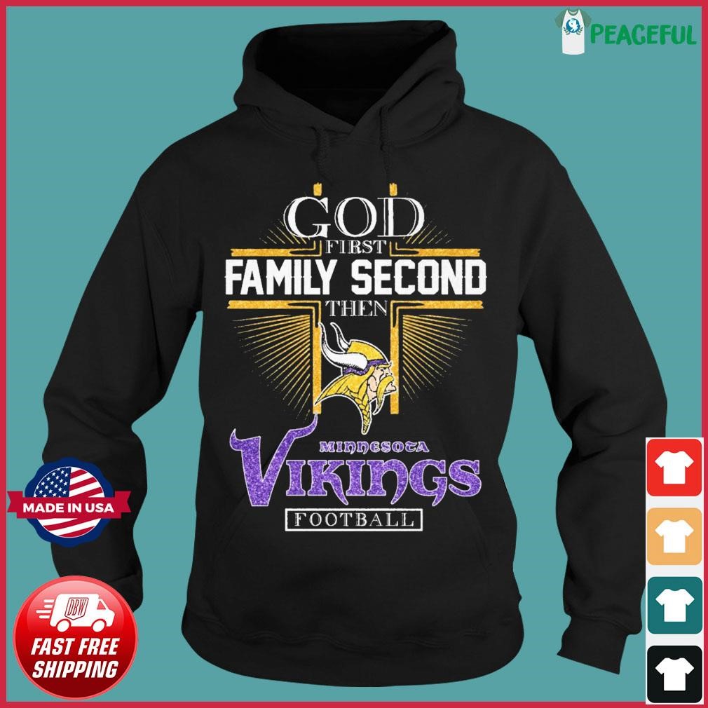 God First Family Second Tahen Minnesota Vikings Football Diamonds