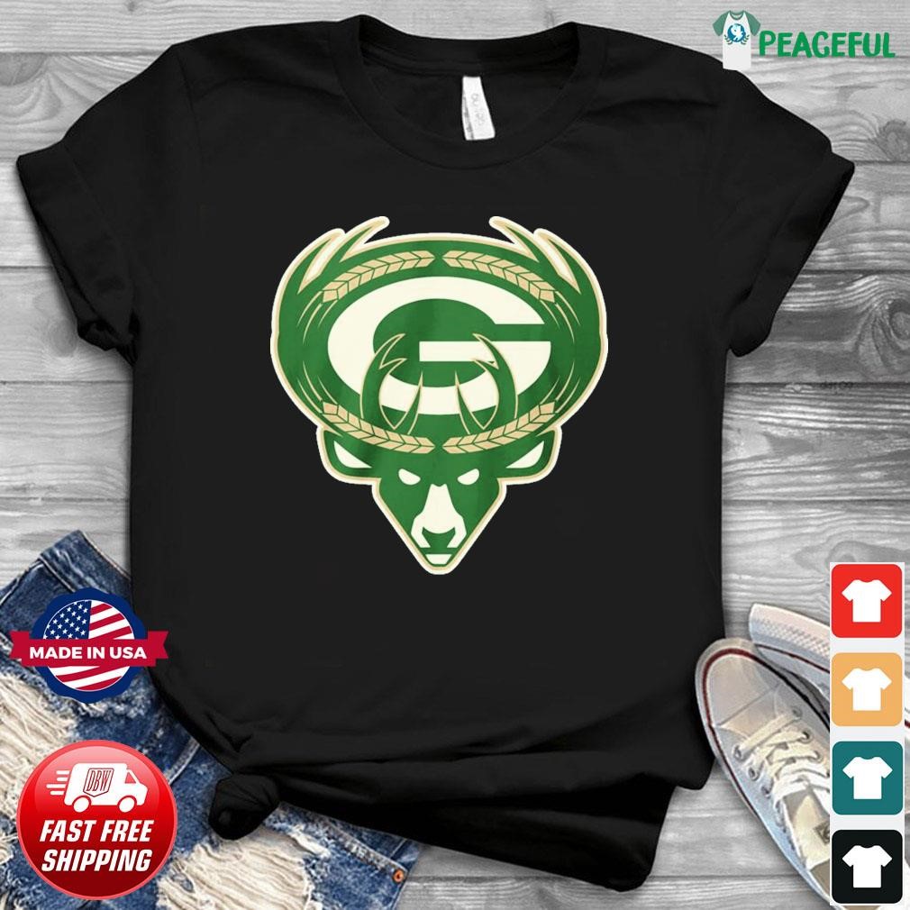 Green Bay Packers And Milwaukee Bucks Logo Shirt, hoodie, sweater, long  sleeve and tank top