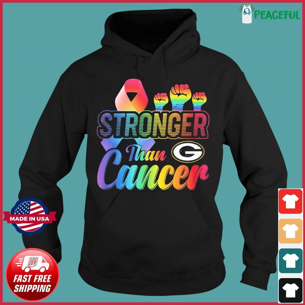 Green Bay Packers stronger than cancer shirt - Dalatshirt