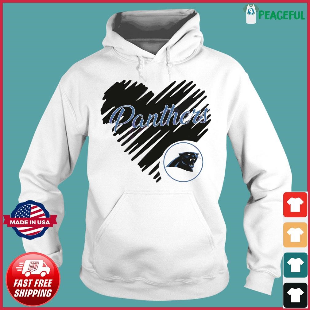 Heart Carolina Panthers NFL Logo shirt, hoodie, sweater, long