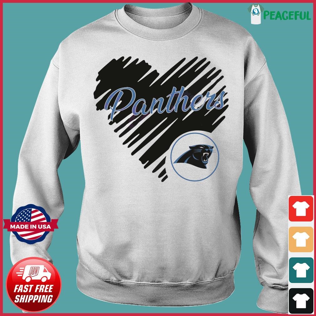 Heart Carolina Panthers NFL Logo shirt, hoodie, sweater, long