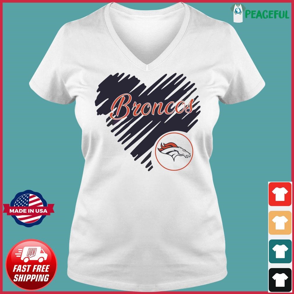 Heart Denver Broncos NFL Logo shirt, hoodie, longsleeve, sweatshirt, v-neck  tee