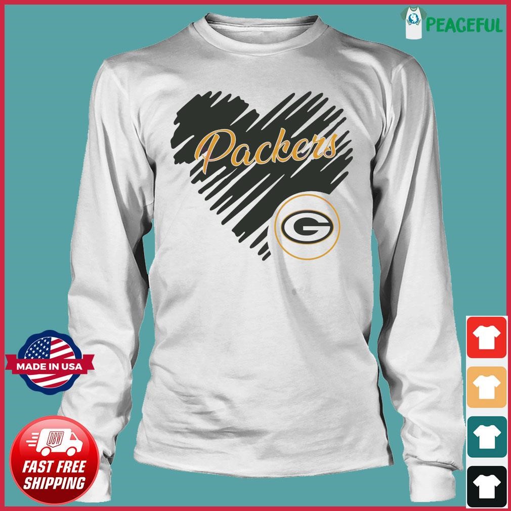 Heart Green Bay Packers NFL Logo shirt, hoodie, sweater, long sleeve and  tank top