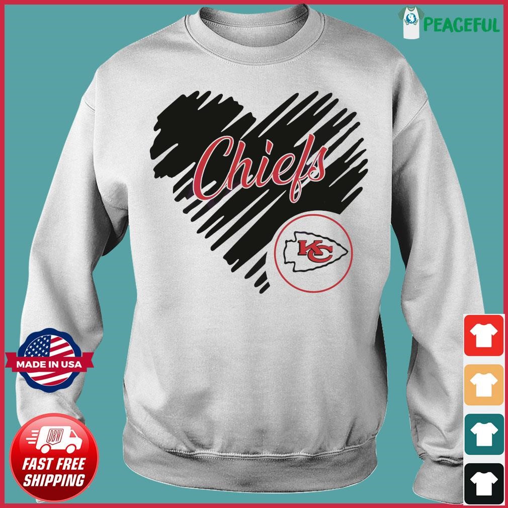 Heart Kansas City Chiefs NFL Logo Shirt, hoodie, sweater, long sleeve and  tank top