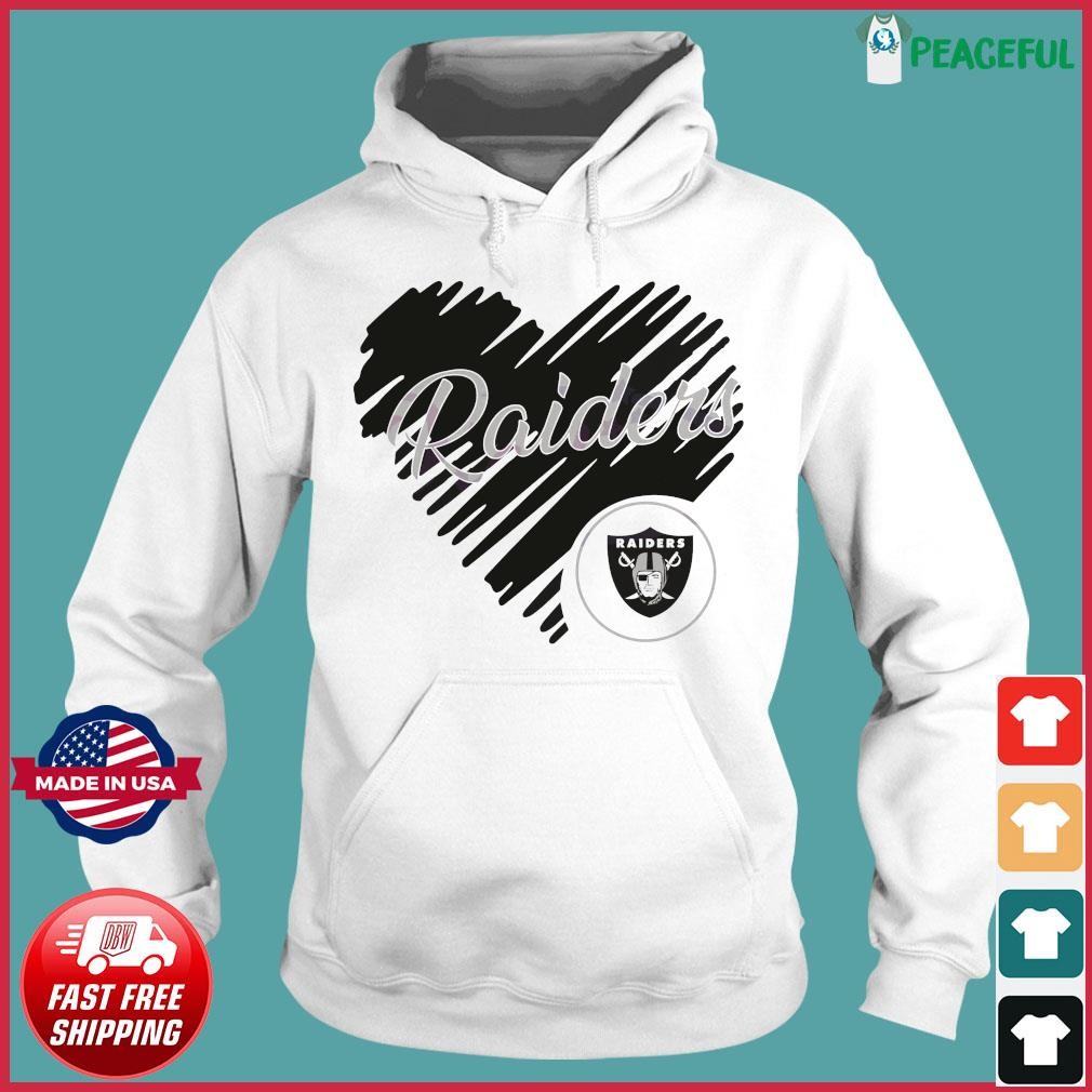 Heart Las Vegas Raiders NFL Logo shirt, hoodie, sweater, long sleeve and tank  top