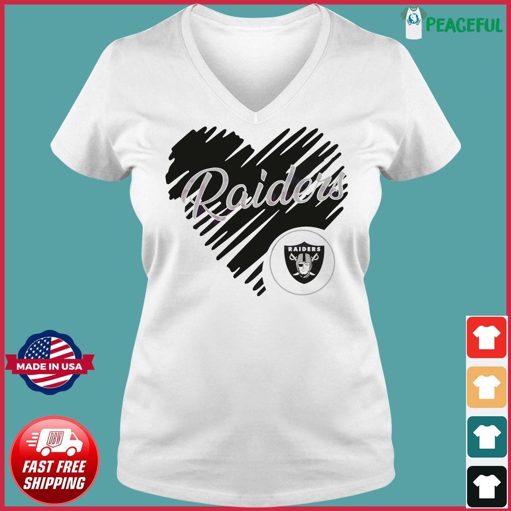 Heart Las Vegas Raiders NFL Logo shirt, hoodie, longsleeve, sweatshirt,  v-neck tee