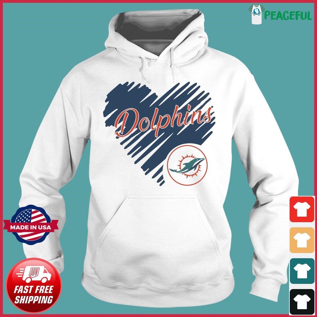 Heart Miami Dolphins Nfl Team Logo Shirt