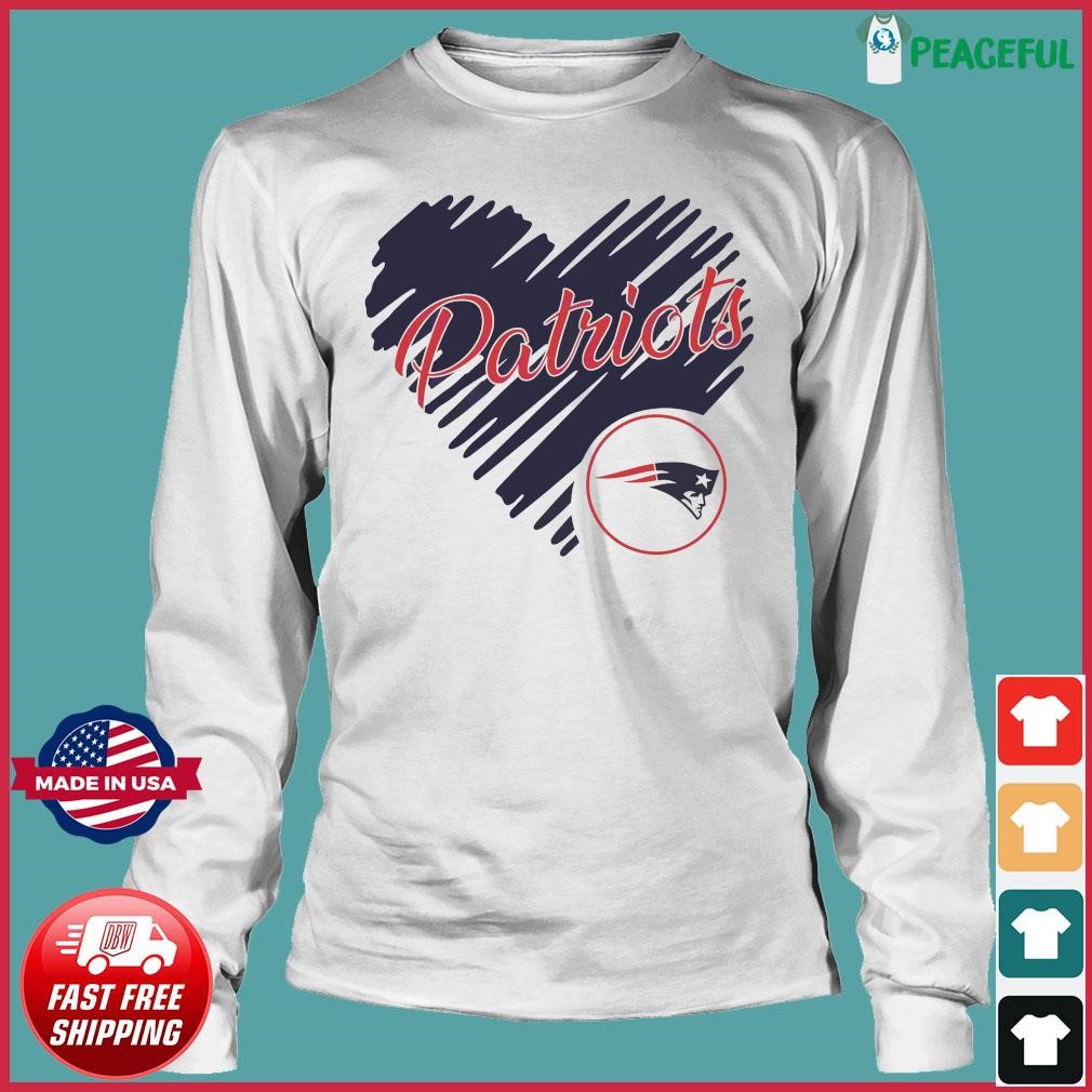 Heart New England Patriots NFL Team Logo shirt, hoodie, longsleeve