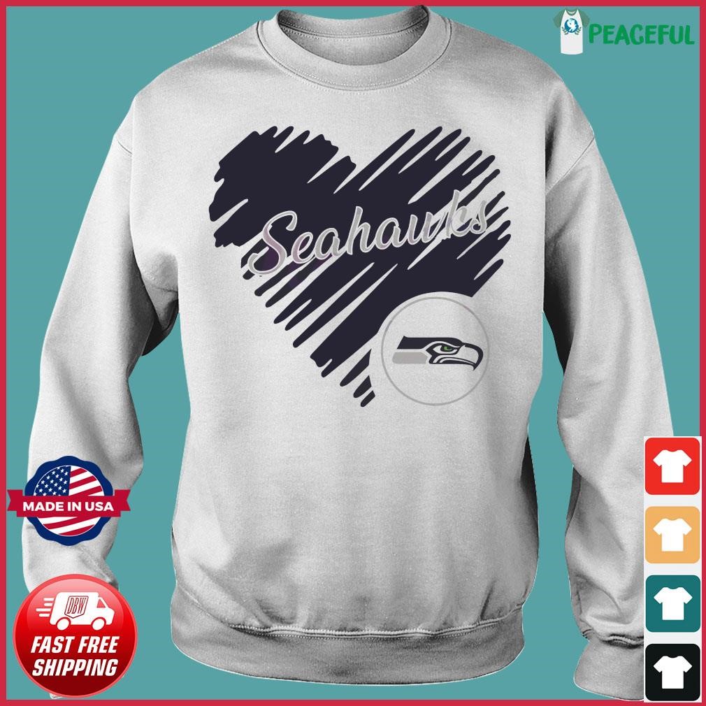 Heart Seattle Seahawks NFL Team Logo shirt, hoodie, sweater, long sleeve  and tank top