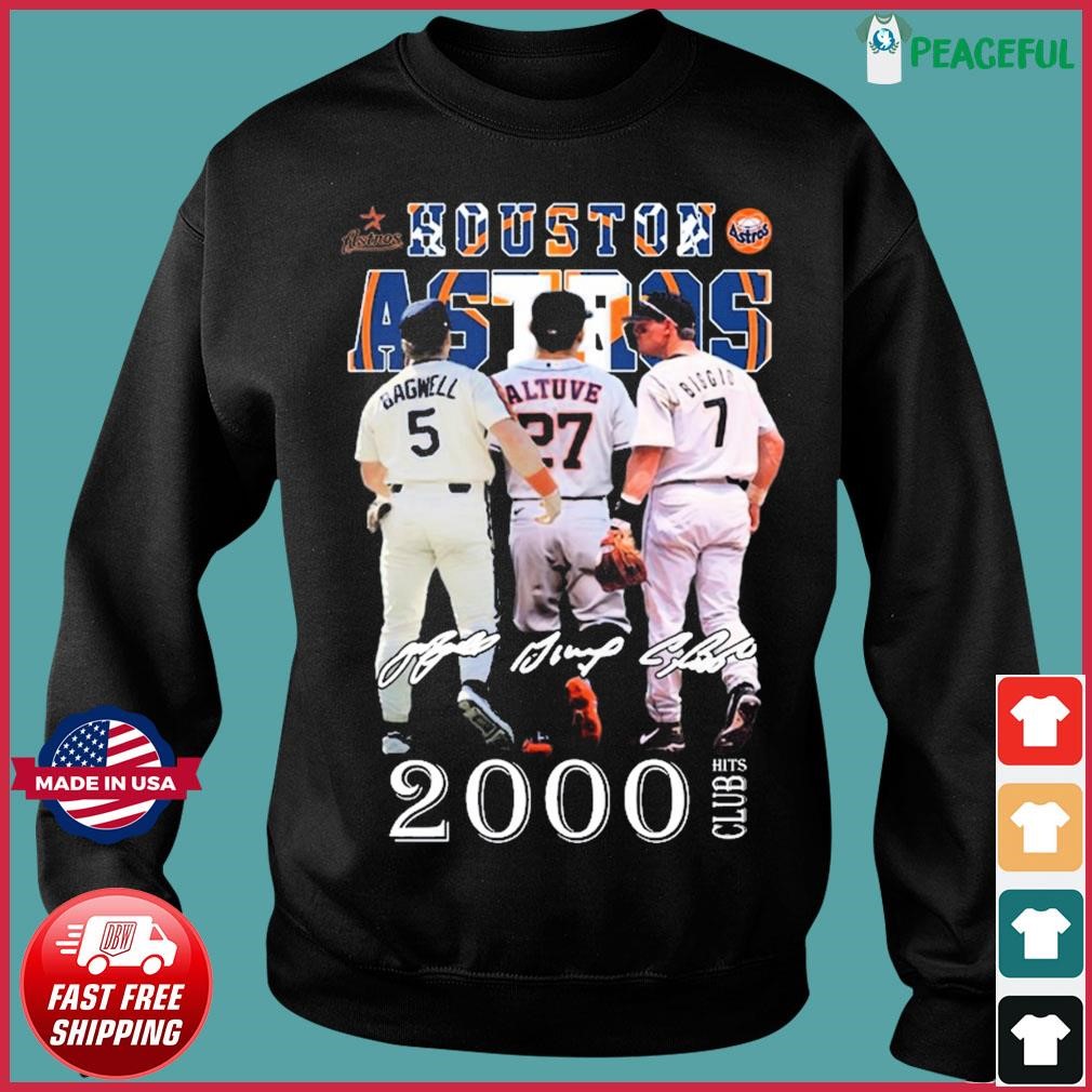 Houston Astros 2000 club hit T Shirt -  Worldwide Shipping
