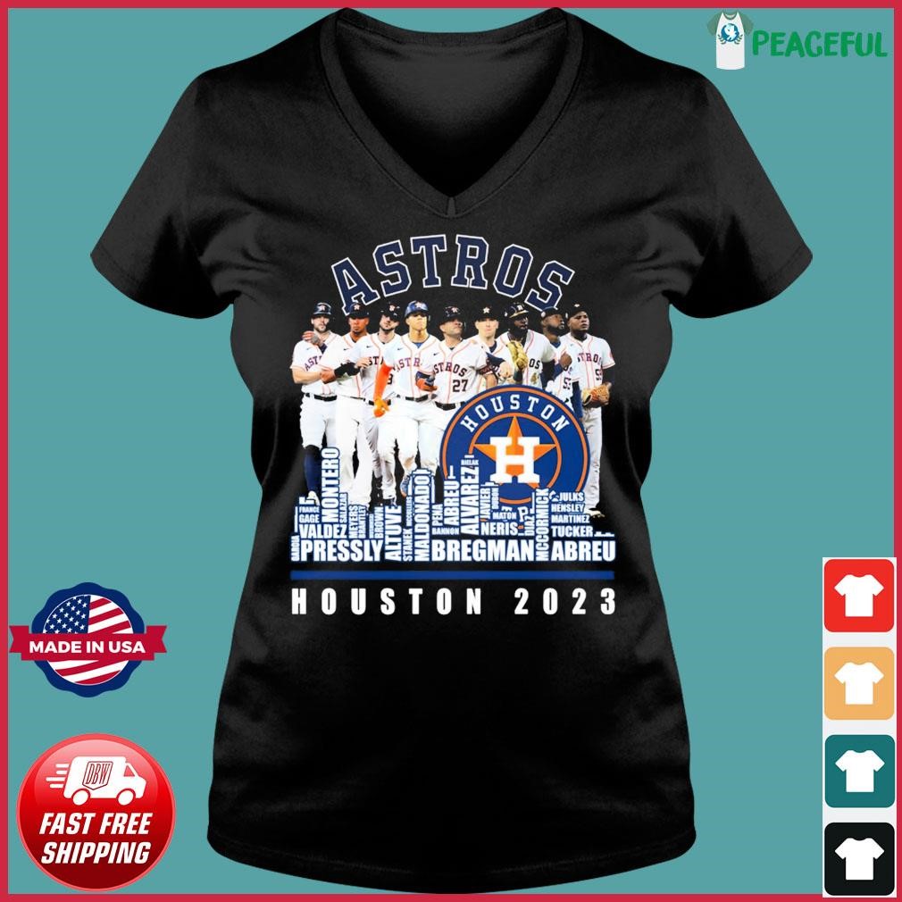 Houston 2022 Houston Astros baseball players name skyline signatures shirt,  hoodie, sweater, long sleeve and tank top