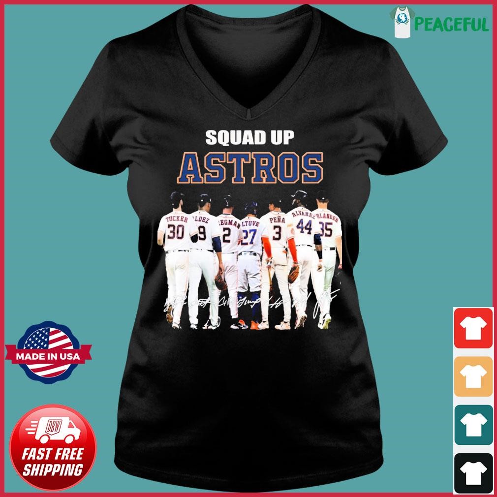 Squad Up Astros Signature T-Shirt - Torunstyle