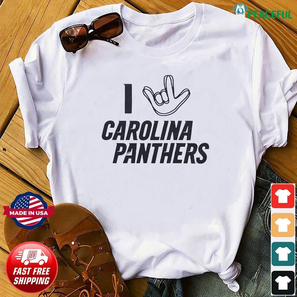 I Love Sign Carolina Panthers Shirt, hoodie, sweater, long sleeve