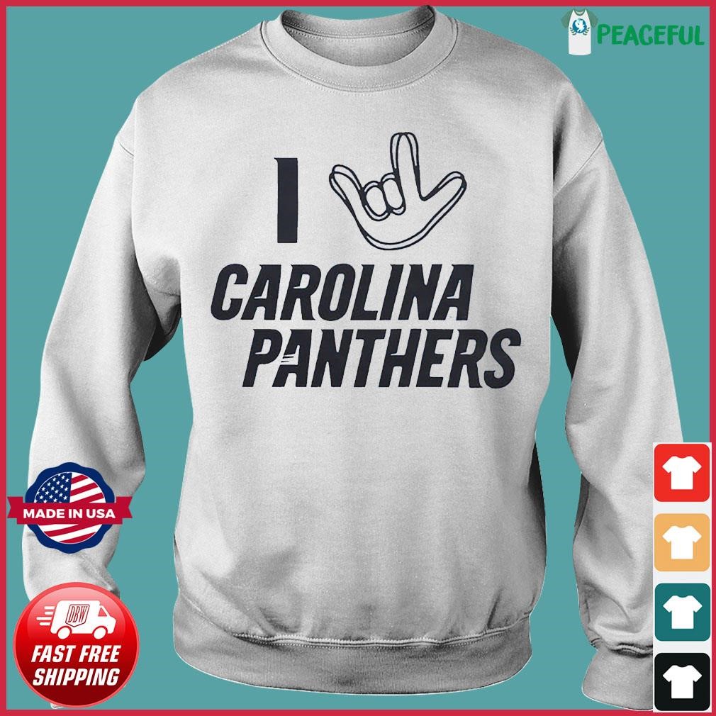 I love sign Carolina Panthers shirt, hoodie, sweater and v-neck t