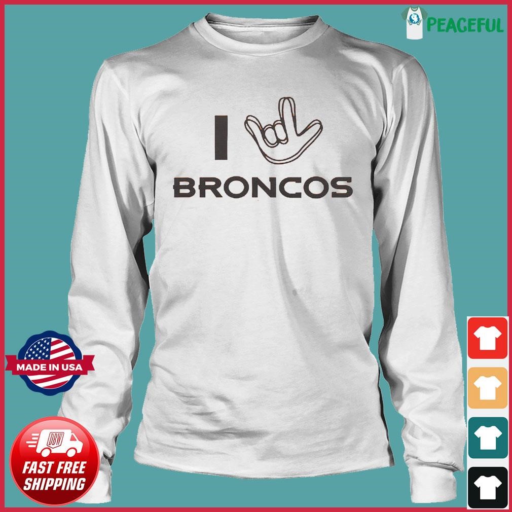 Denver Broncos Long Sleeve T-Shirts, Long-Sleeved Tees, Broncos Long Sleeve  Shirt