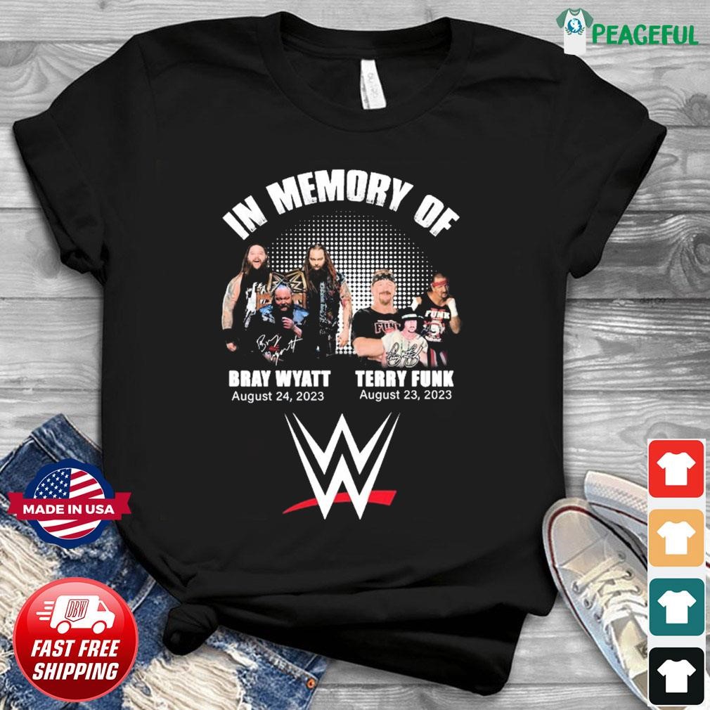 In Memory Of Bray Wyatt 1987-2023 And Terry Funk 1944-2023 Shirt, hoodie,  sweater, long sleeve and tank top