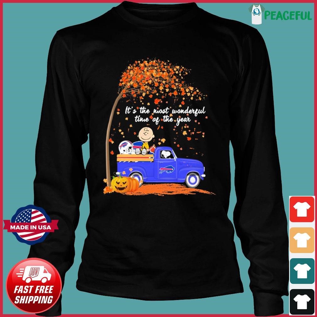 Snoopy and Charlie Brown Pumpkin Buffalo Bills Halloween shirt, hoodie,  sweater, long sleeve and tank top