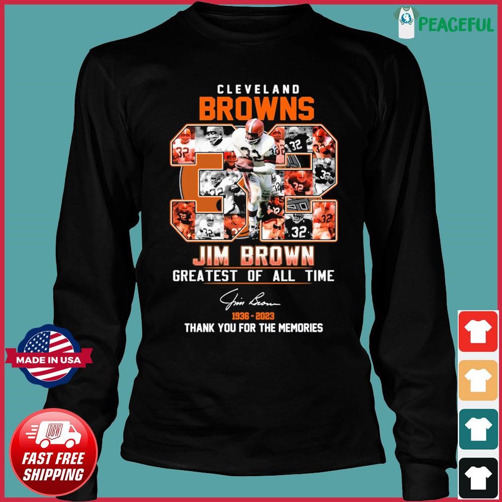 Jim brown 1936 2023 thank you for the memories T-shirt, hoodie, sweater,  long sleeve and tank top