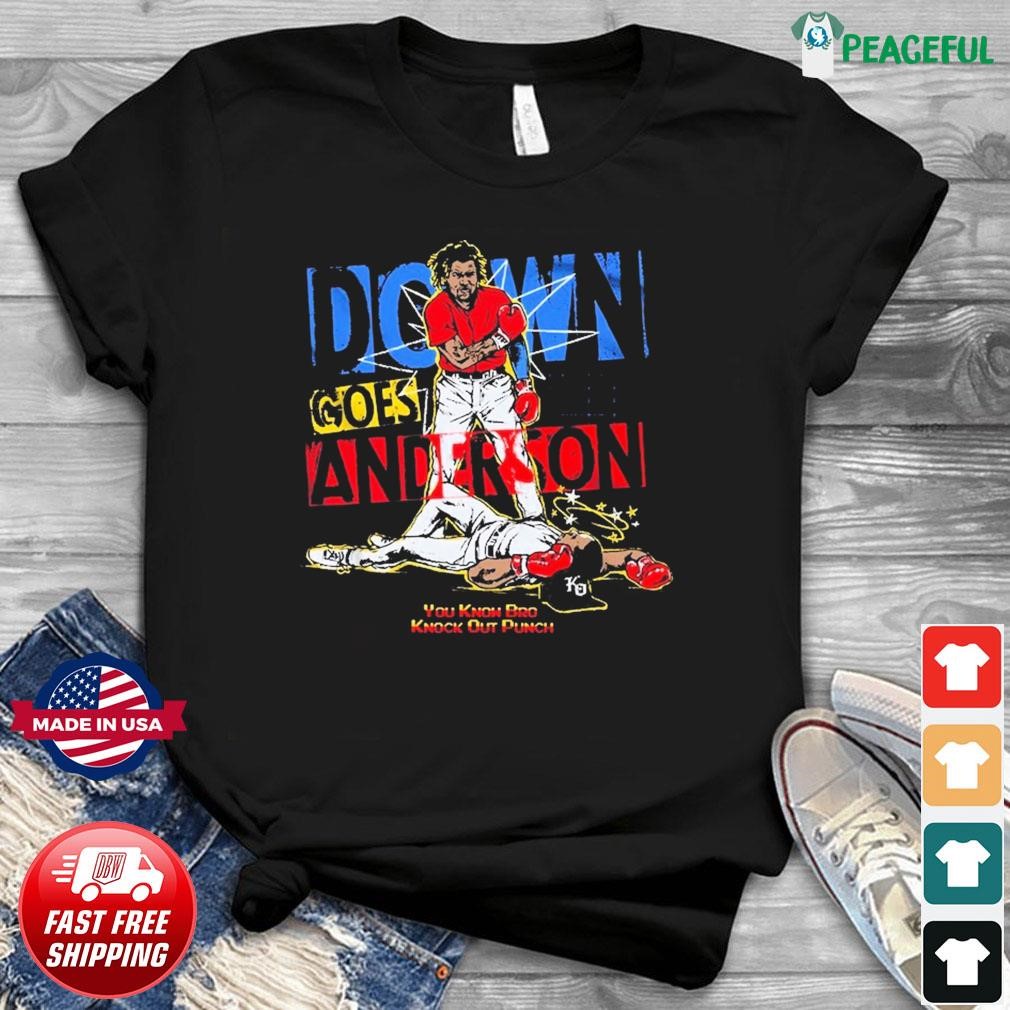 Official down Goes Anderson Shirt Ramirez's Punch-Out Shirt Jose