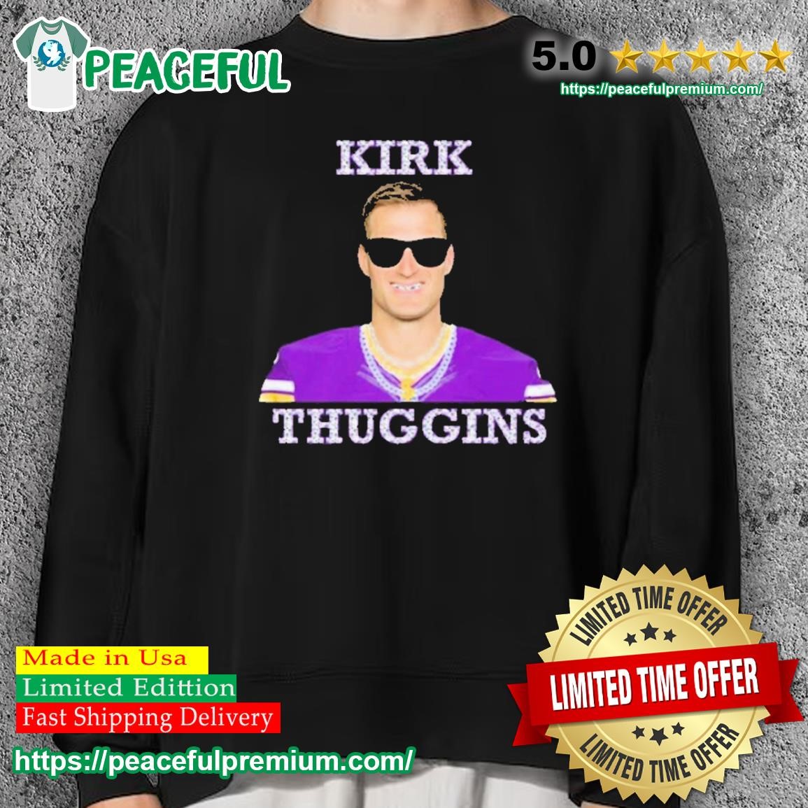 Kirk Cousins Outline T Shirt, hoodie, sweater and long sleeve