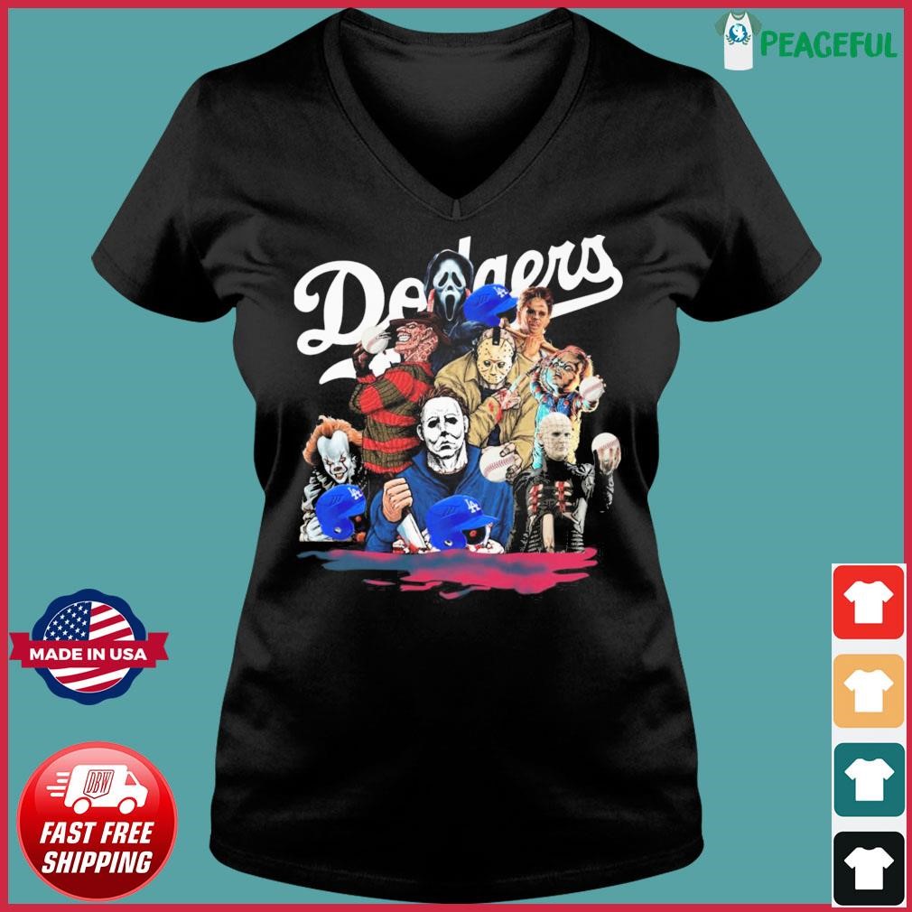 Los Angeles Dodgers Halloween T-Shirt - Personalized Gifts: Family