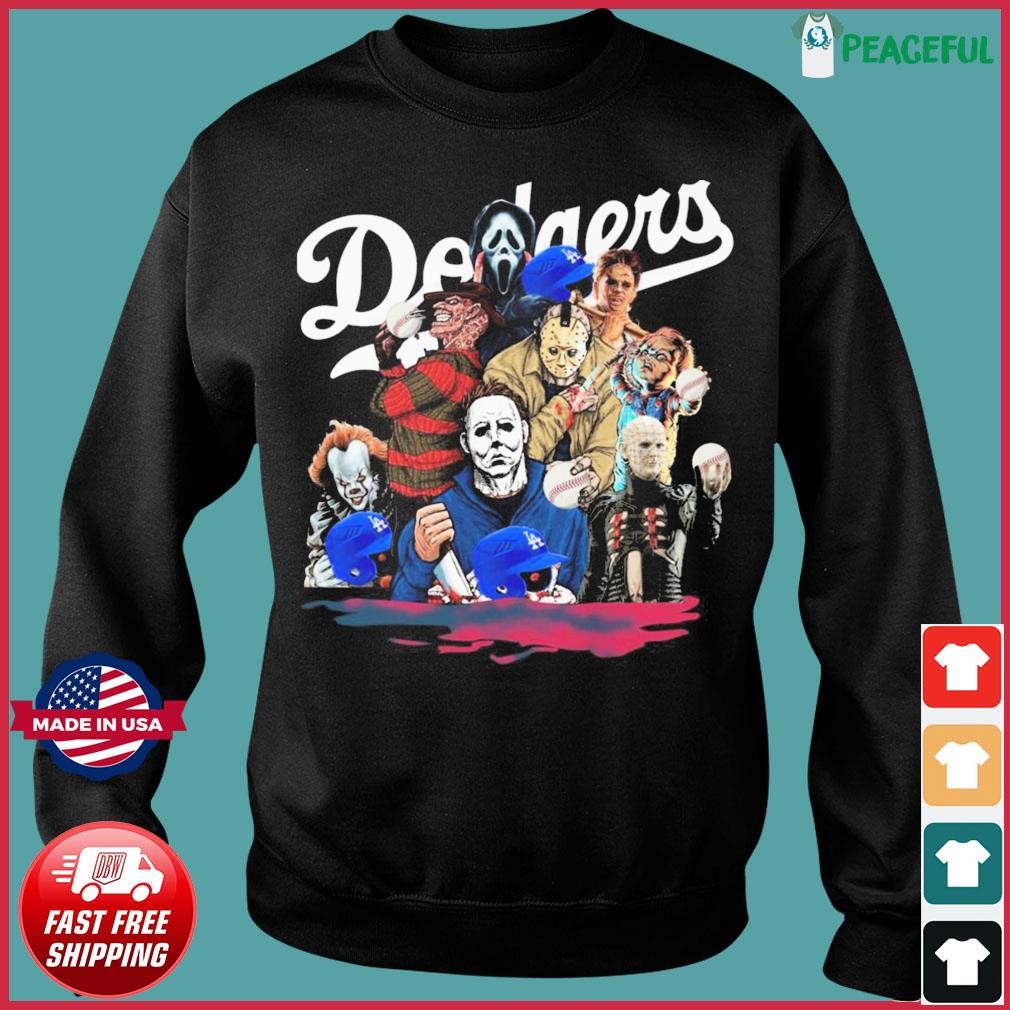 Los Angeles Dodgers Halloween Horror Movie Character Shirt, hoodie