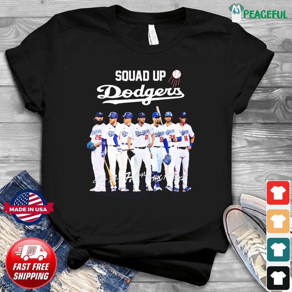 Squad Up Los Angeles Dodgers 2023 Signatures Shirt, hoodie, sweater, long  sleeve and tank top