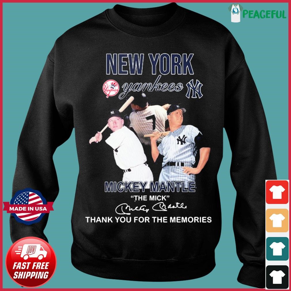 Mickey Mantle The Mick Thank You For The Memories Signatures Shirt, hoodie,  sweater, long sleeve and tank top