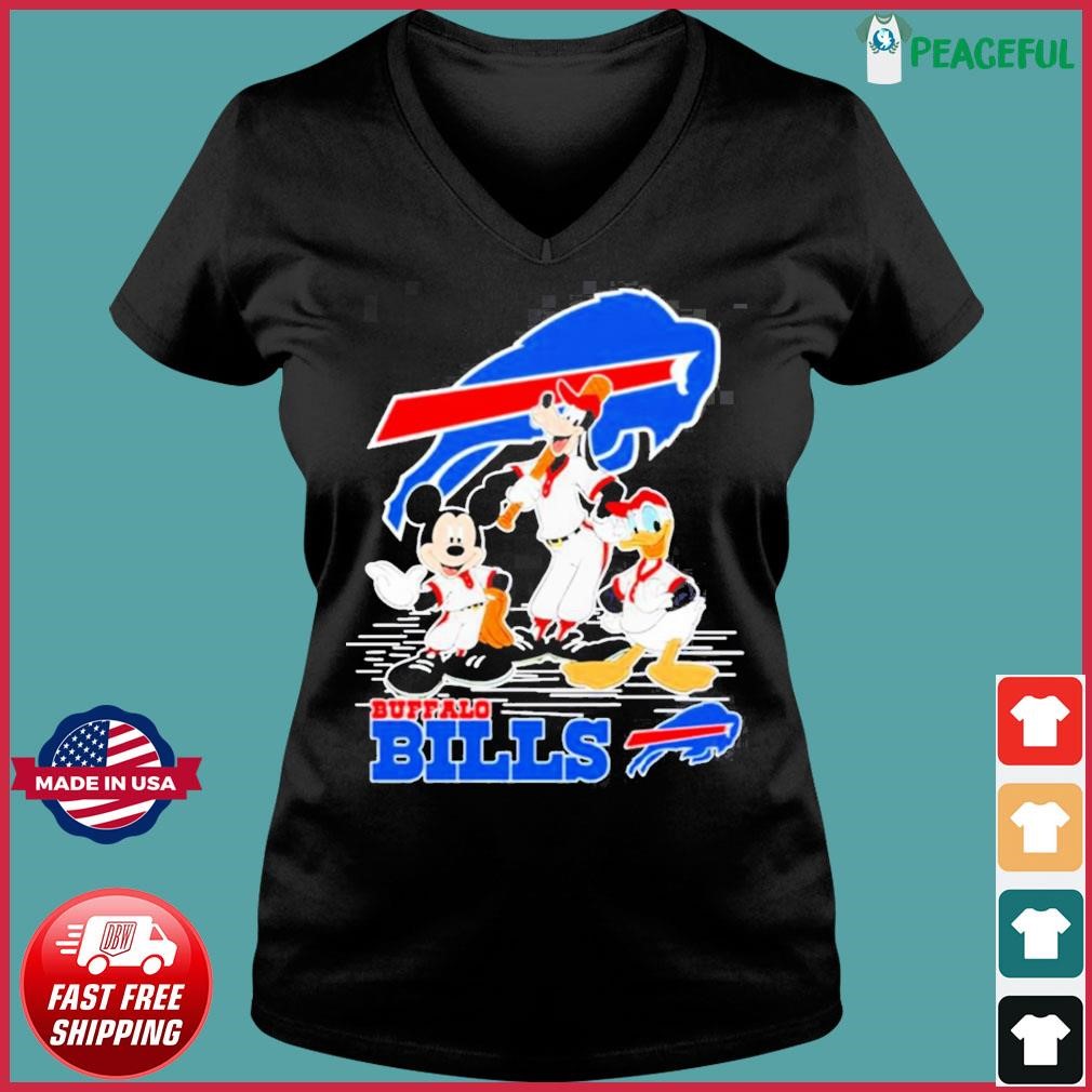 Mickey Mouse Cartoon Characters Buffalo Bills Baseball 2023 Shirt