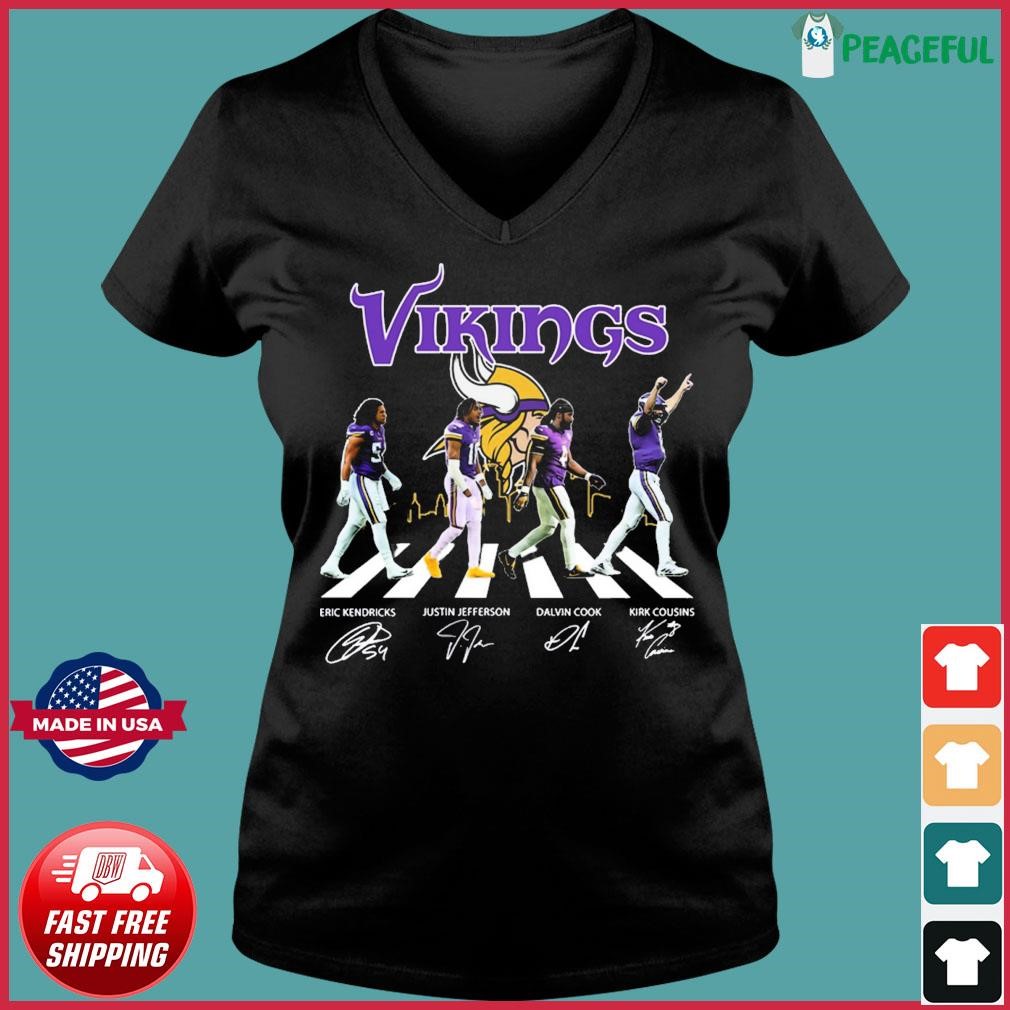 Minnesota Vikings Abbey Road Eric Kendricks Justin Jefferson Dalvin Cook  And Kirk Cousins Shirt, hoodie, sweater, long sleeve and tank top