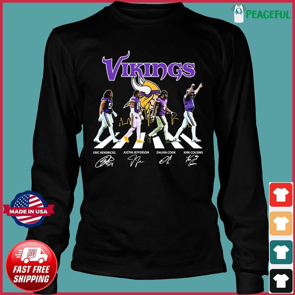 Minnesota Vikings Kirk Cousins Justin Jefferson And Dalvin Cook Signatures  Shirt, hoodie, sweater, long sleeve and tank top