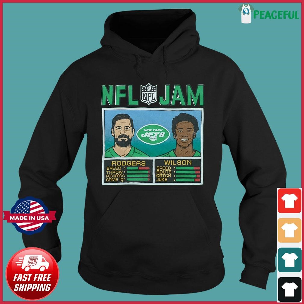 Rodgers and Wilson NFL Jam New York Jets shirt, hoodie, sweater, long  sleeve and tank top