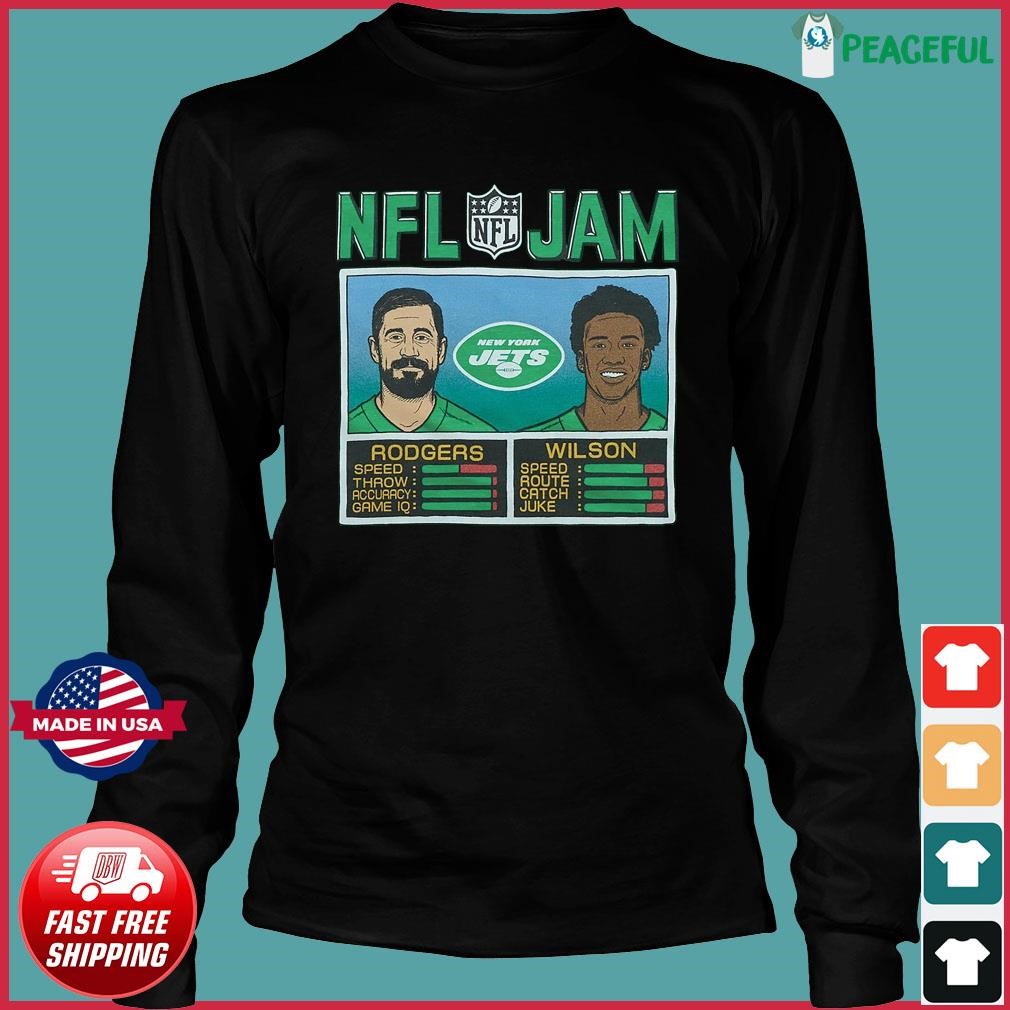 Nfl Jam New York Jets Rodgers And Wilson Shirt, hoodie, sweater