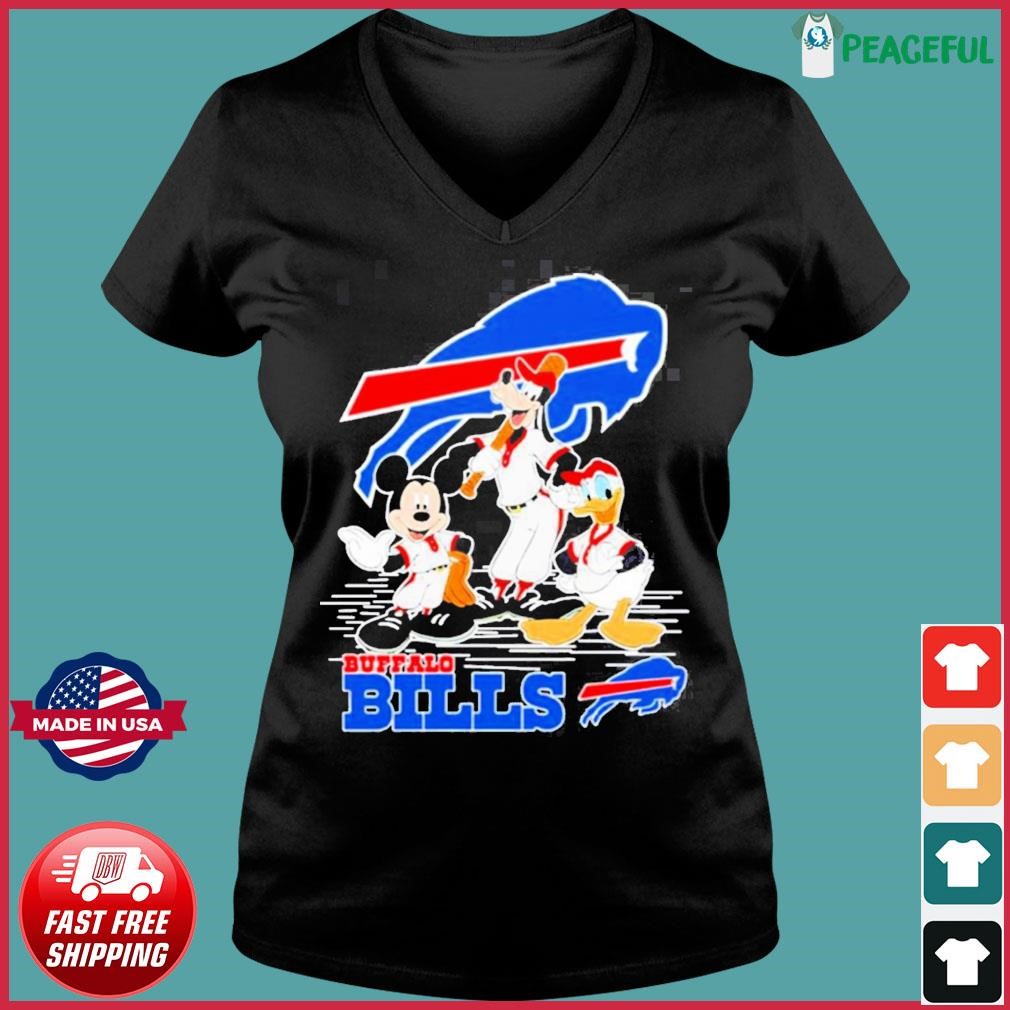 Mickey Mouse Cartoon Characters Buffalo Bills Baseball 2023 Shirt -  Reallgraphics