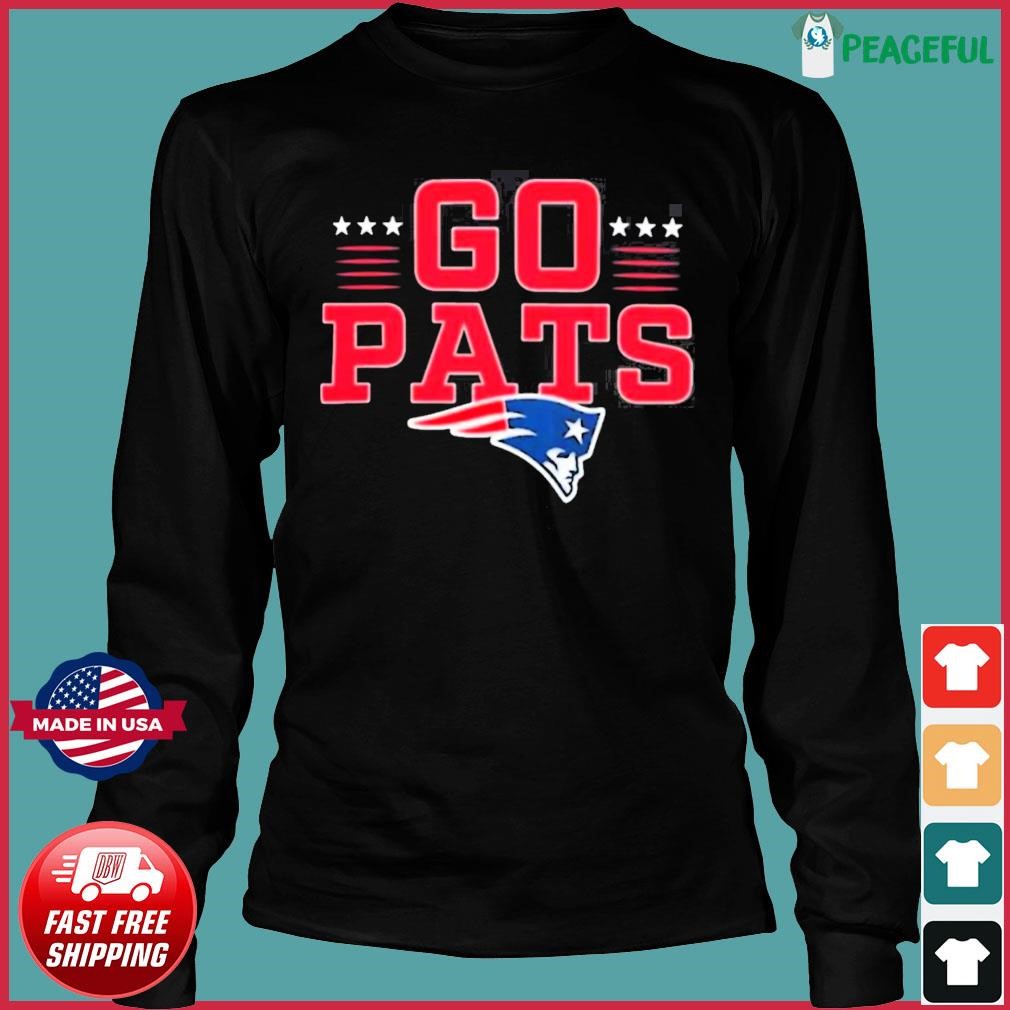 New England Patriots Go Pats Profile Big & Tall Two-Sided Shirt