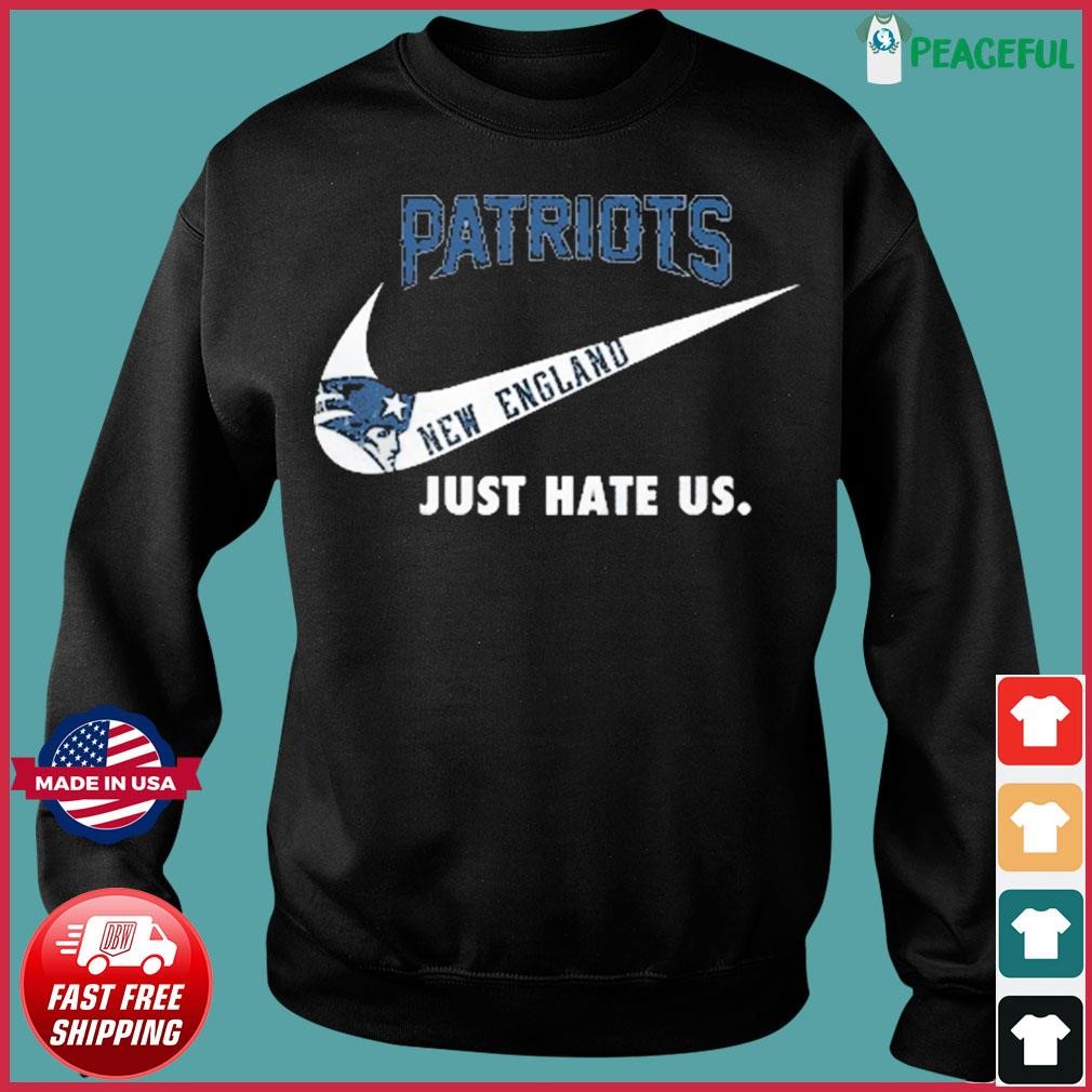 LONG SLEEVE T-shirt I Hate the PATRIOTS Anti Patriots Long 