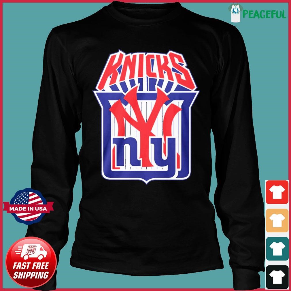 New York Giants And New York Yankees Inside Me Superman Logo t