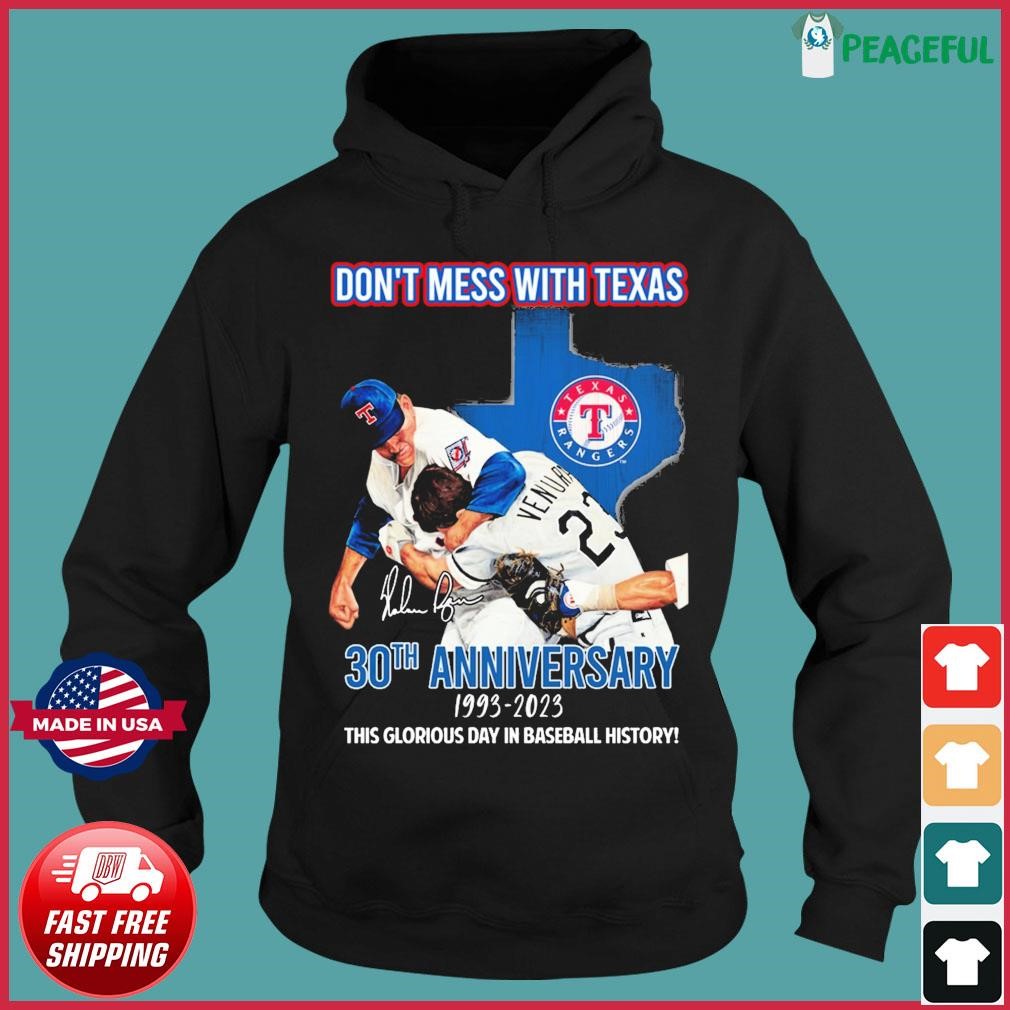 Nolan Ryan vs Robin Ventura 30th anniversary 1993 2023 This glorious day in  baseball history shirt, hoodie, sweater, long sleeve and tank top