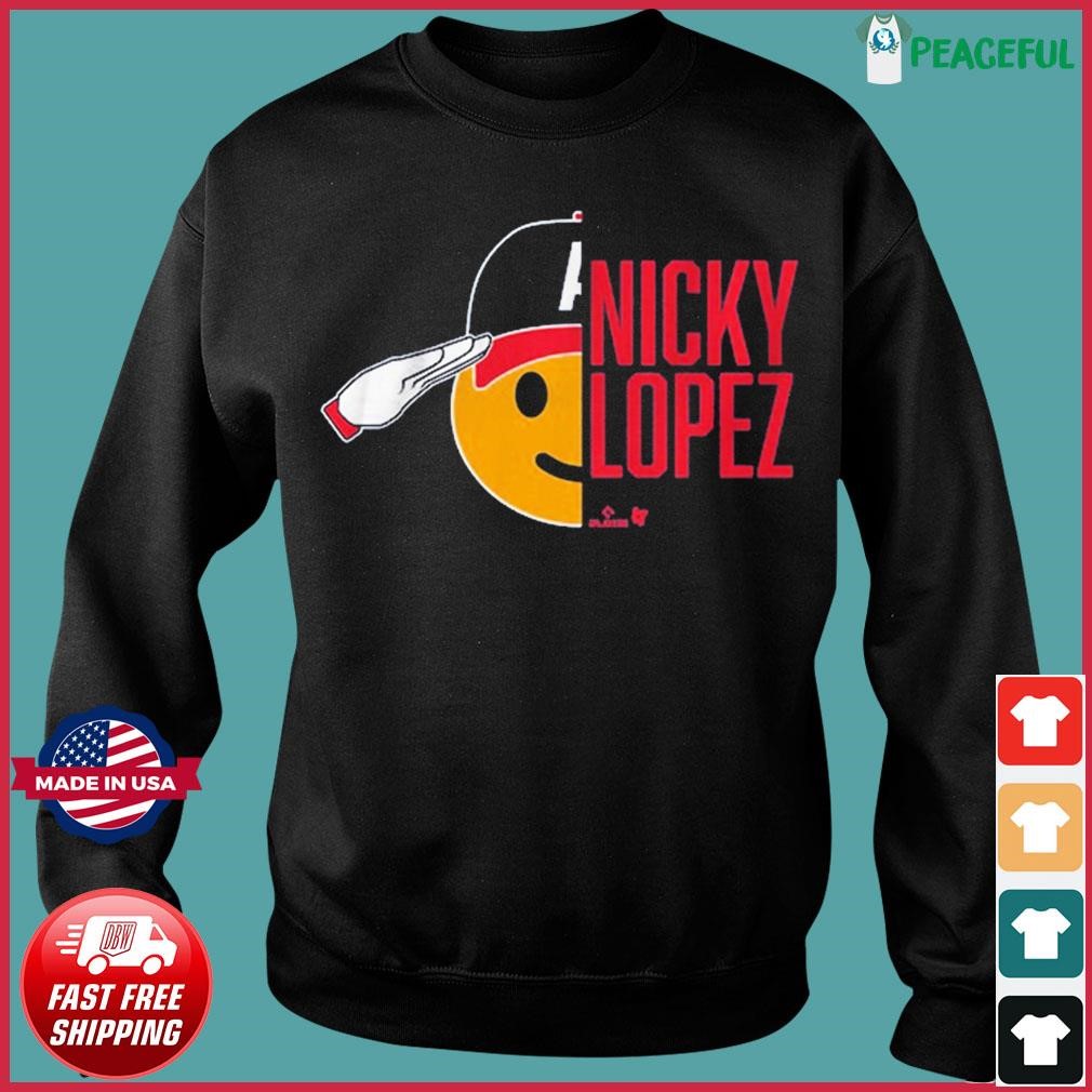Nicky Lopez salute emoticon logo shirt, hoodie, sweater, long