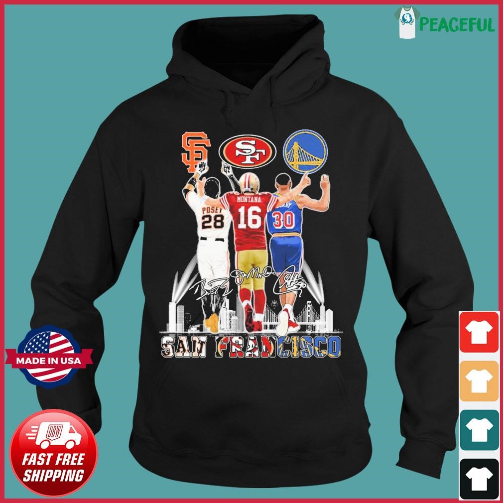 San Francisco Best Player Stephen Curry Joe Montana Buster Posey