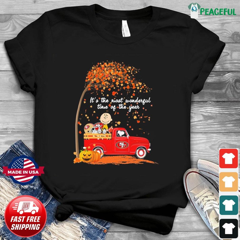 Peanut Snoopy and Charlie Brown San Francisco 49ers It's The Most