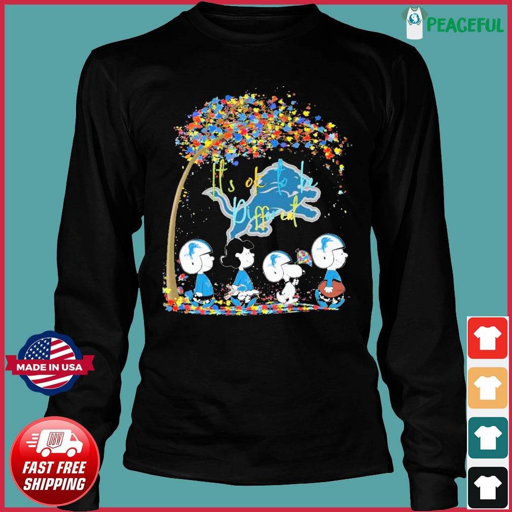 Detroit Lions Snoopy and Charlie Brown Peanuts shirt, hoodie, sweater, long  sleeve and tank top